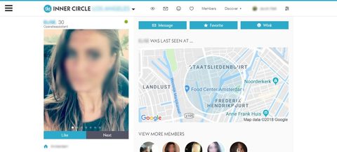Kvinnelig medlem på The Inner Circle