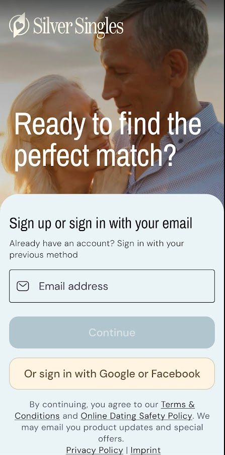 SilverSingles app